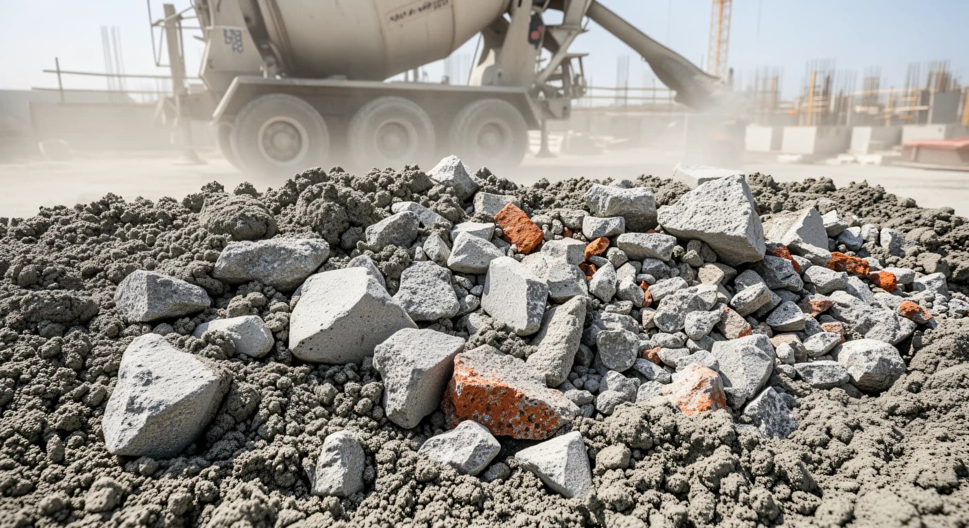 Béton bas carbone : granulats recyclés contre le gravier