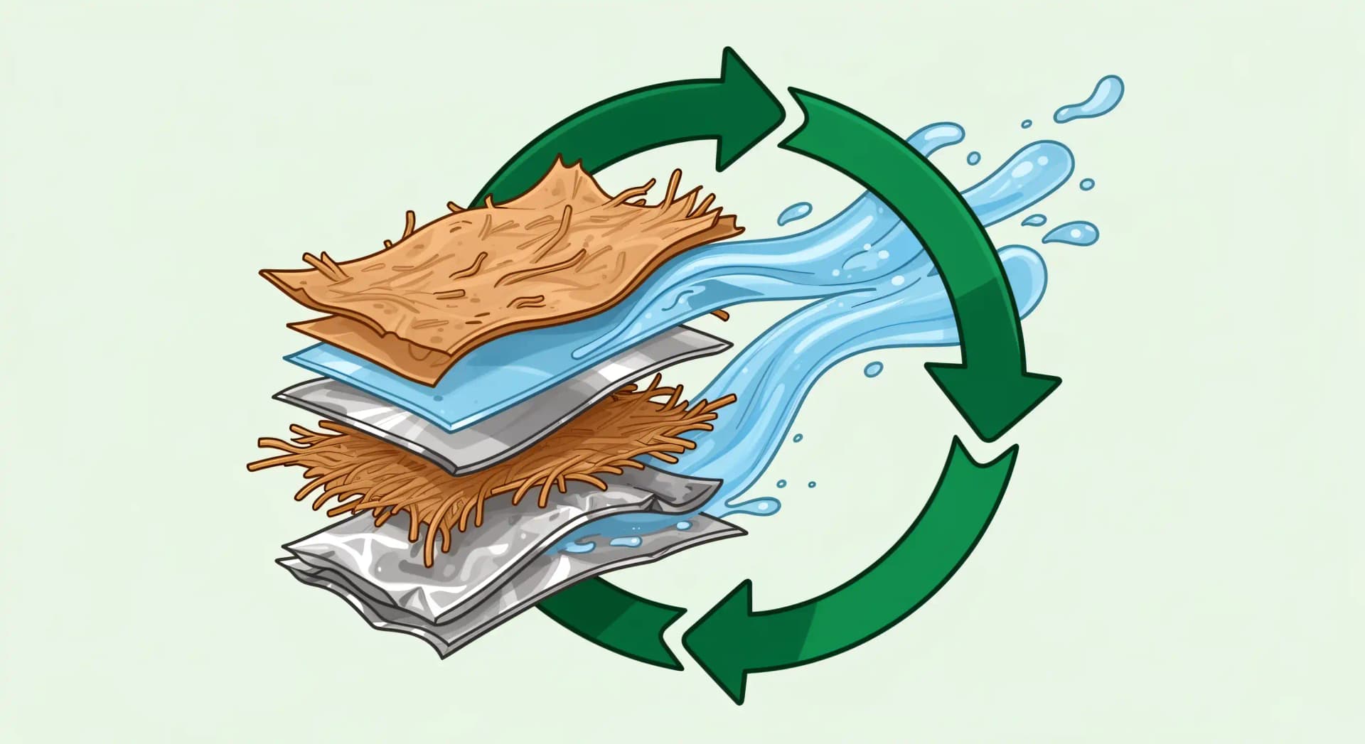 Brique alimentaire : recycler un sandwich de 6 couches