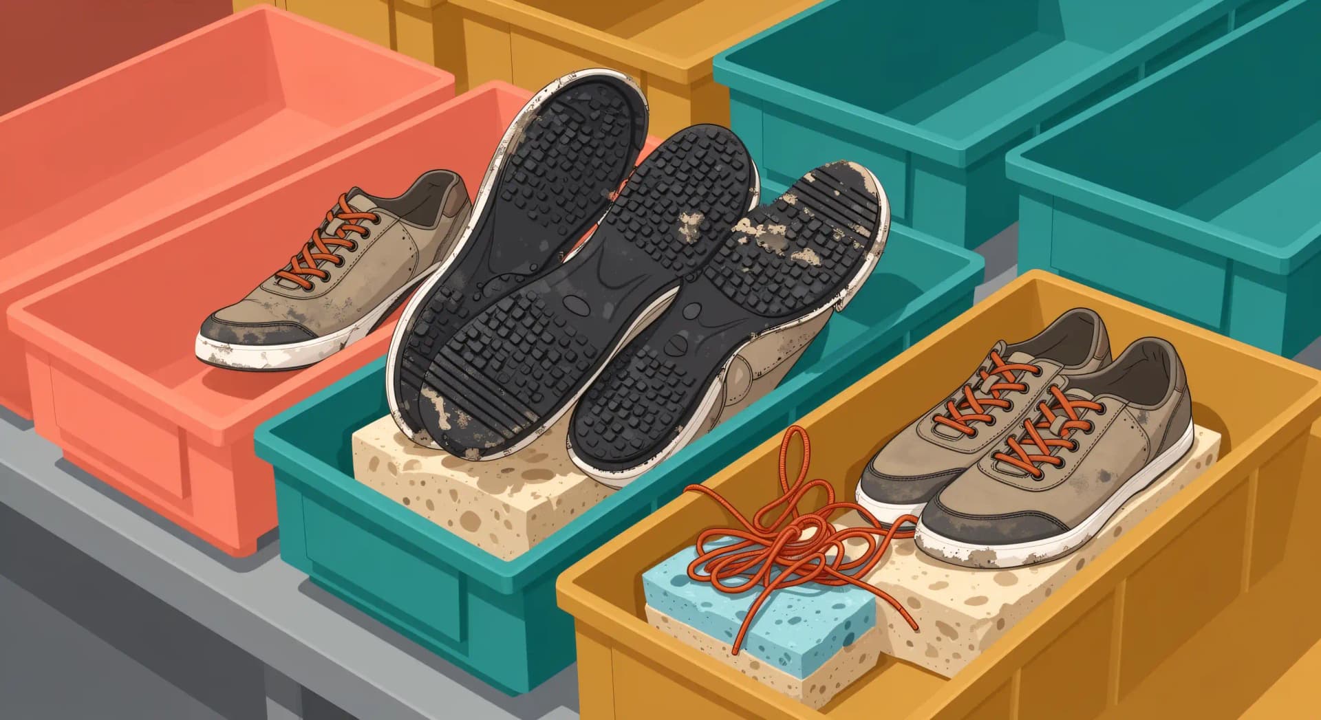 Chaussures usagées : pourquoi le recyclage bloque encore