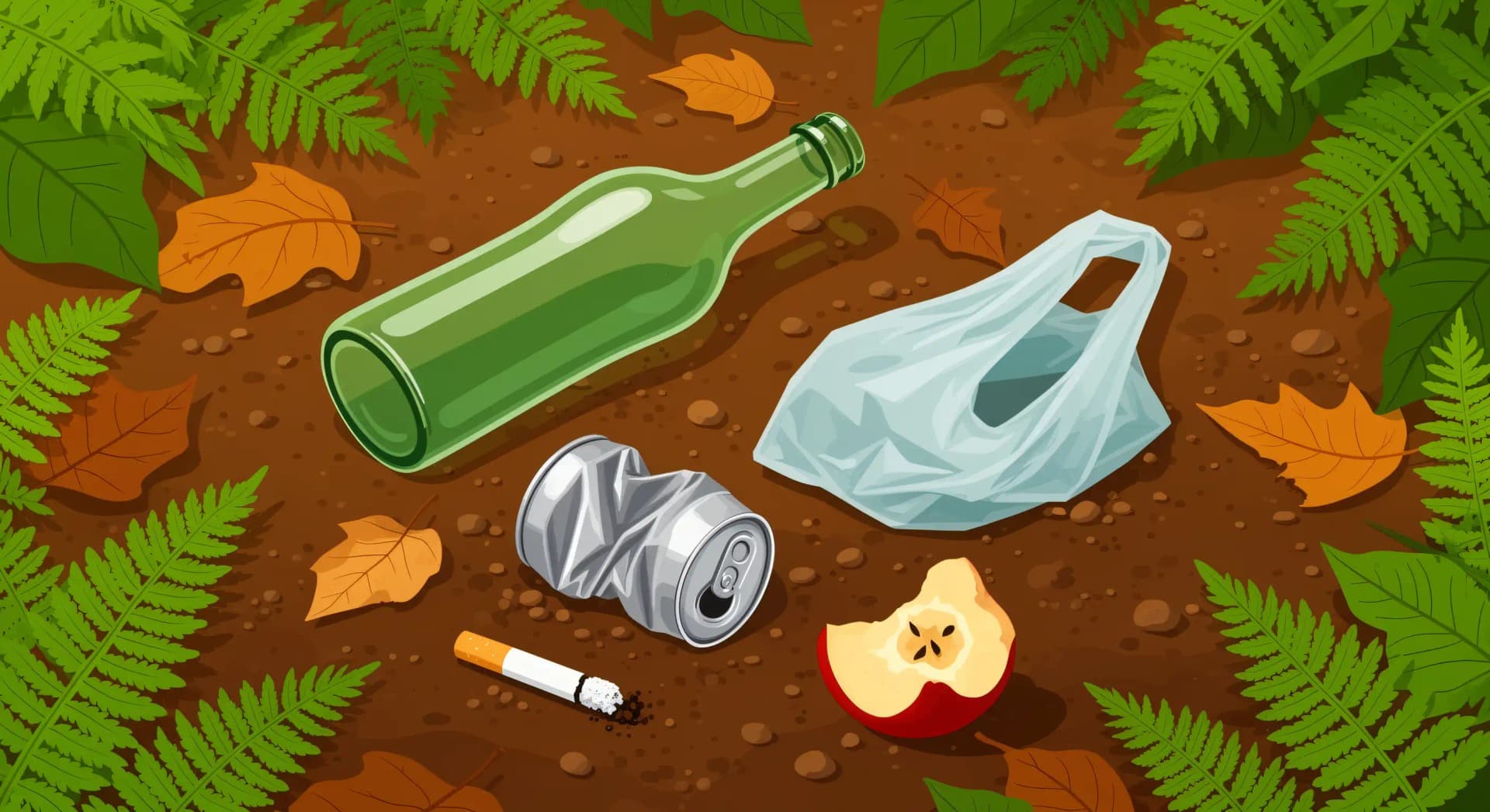 Durée de décomposition des déchets : le tableau qui ment