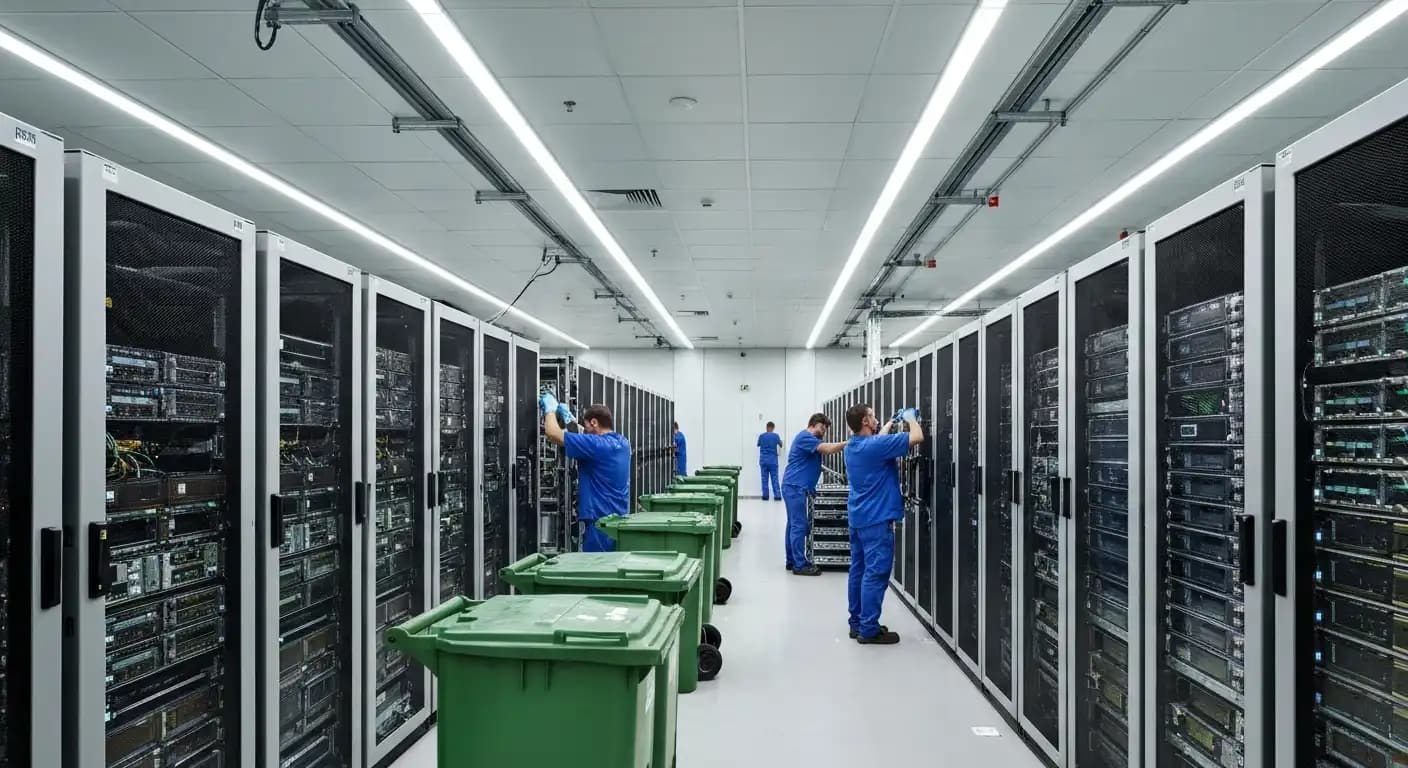 Serveurs en fin de vie : recyclage des data centers en 2026