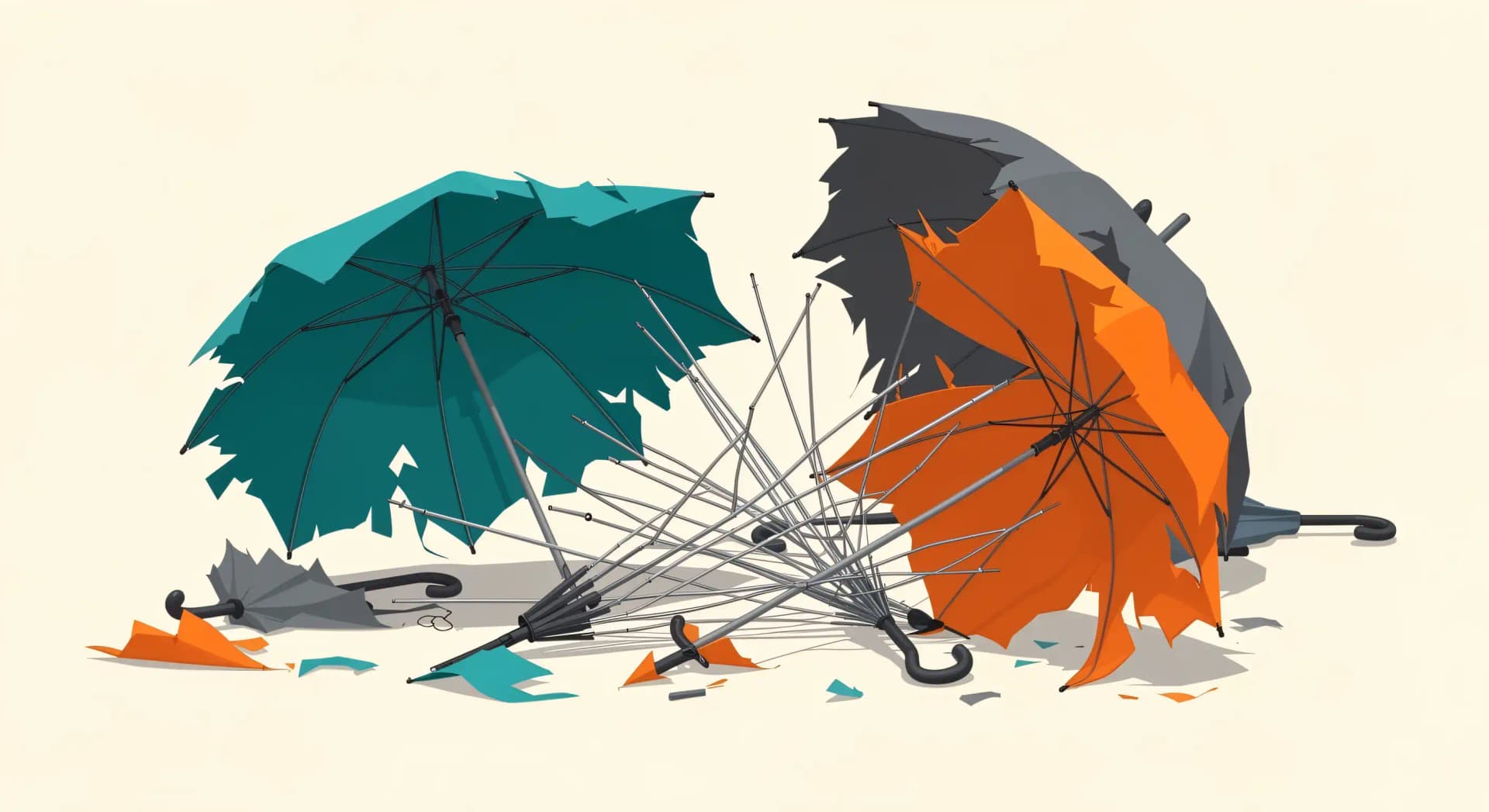 Parapluie cassé : pourquoi aucune filière ne le recycle